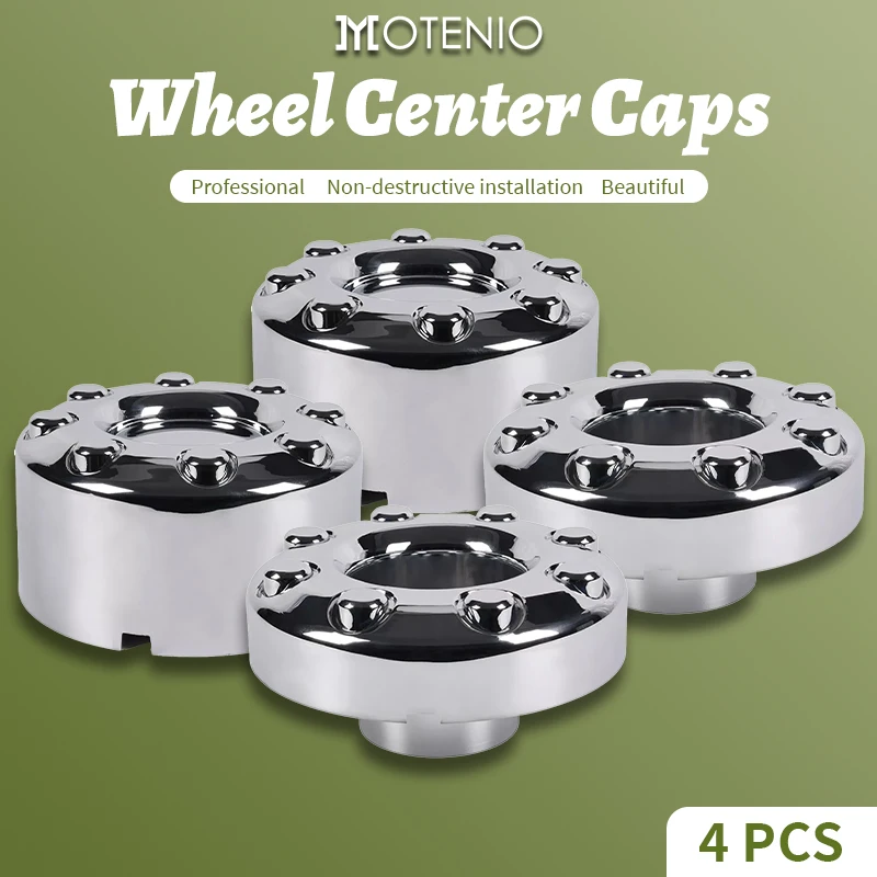 

4PCS Chrome 17" x 6.5" Wheel Center Hub Caps with Screws – for 2005-2016 Ford F-350 Super Duty Dually (DRW) 4x4 Aluminum Wheels