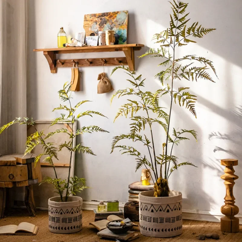 Большой пол из искусственных растений, украшение в горшке в помещении, золотой обезьянный шум, имитация зеленых растений, веб-знаменитости Большой пол из искусственных растений, украшение в горшке в помещении, золотой обезьянный шум, имитация зеленых растений, веб-знаменитости