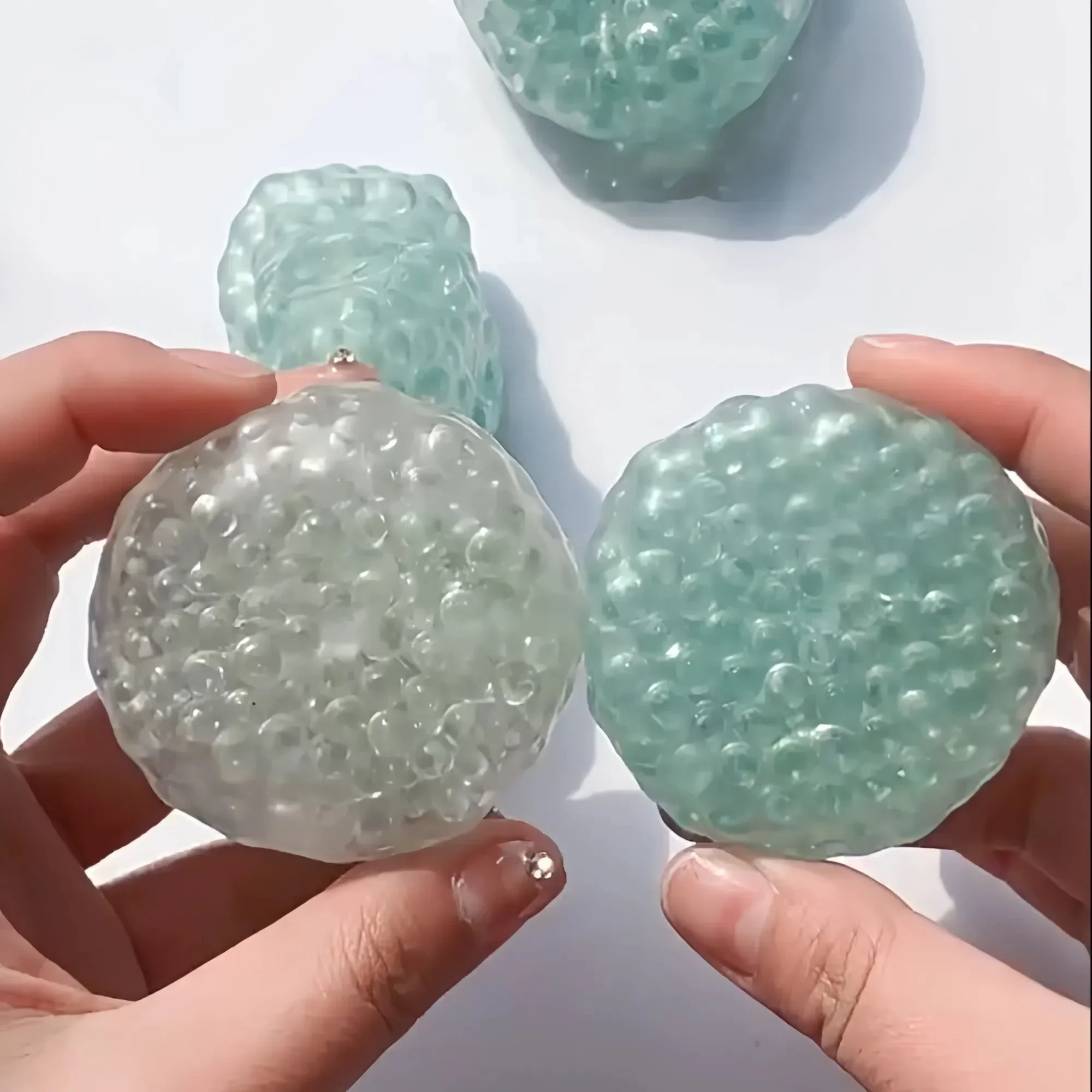Squishy Balls Eisperlen Stressabbau-Spielzeug Superweiches sensorisches Zappelspielzeug für Kinder Erwachsene Angst Entspannung Squeeze Geschenk