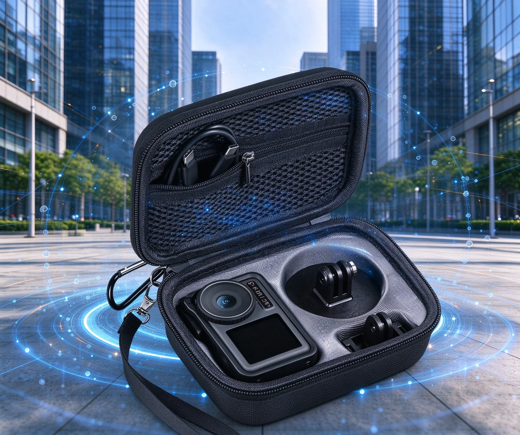 Case For DJI (Osmo Action 3/Action 4/Action 5 Pro) Tailor Molded Interior Snugly Wraps The Device Reduces Friction Abrasion When