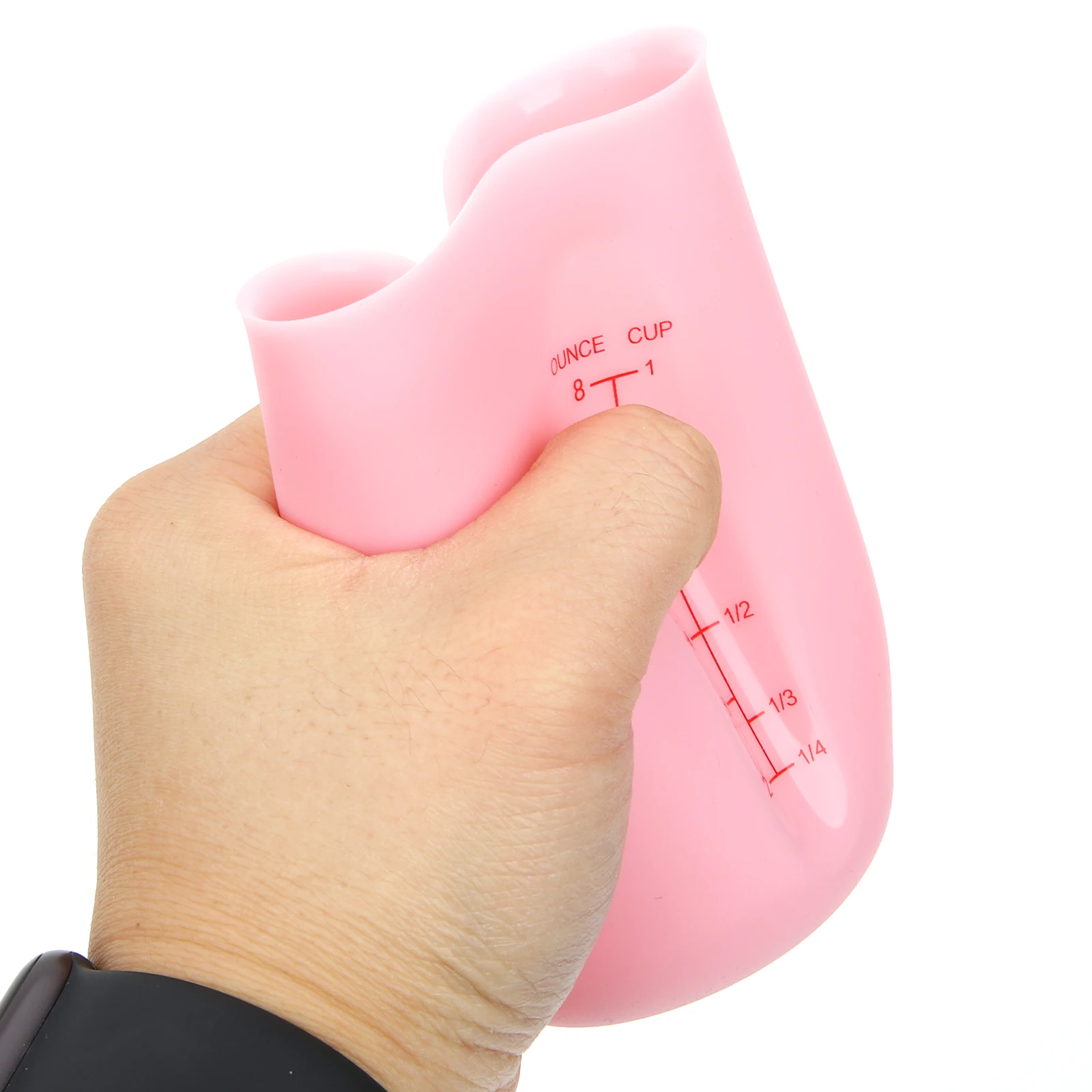 

2pcs Silicone Measuring Cups Baking Mixing Jewelry Making Reusable NonStick Lightweight Storage