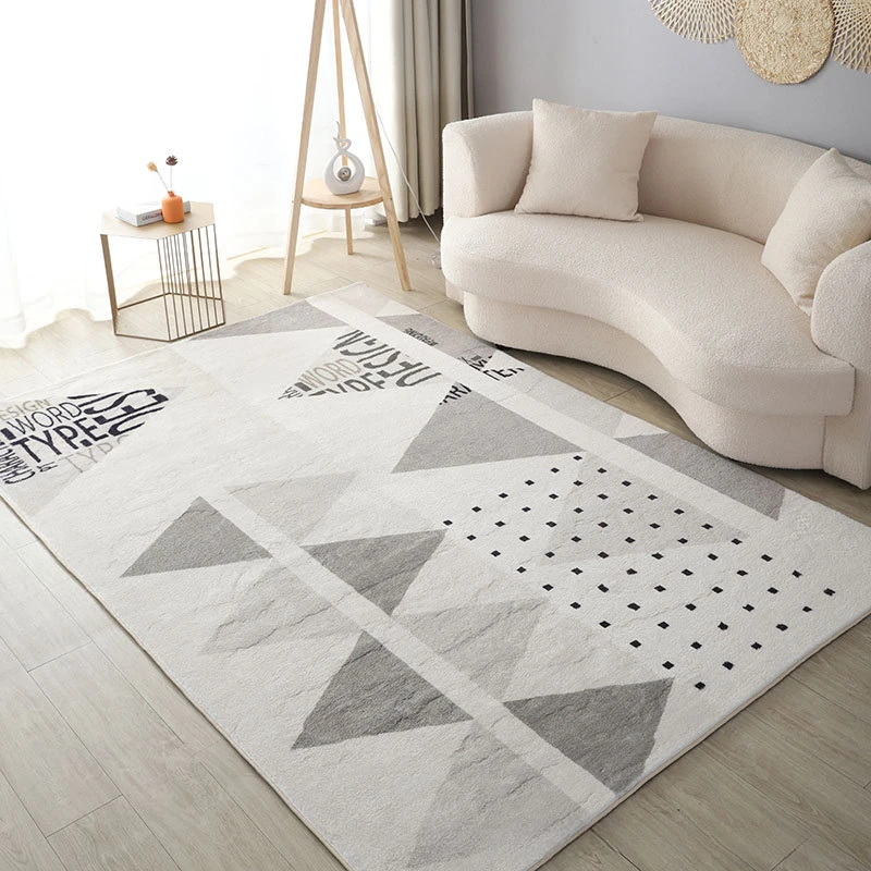 Residential Quiet Wind Light Luxury Wind Carpet Flange Floor Mat Soft and Comfortable Living Room Bedroom Universal Home Mat