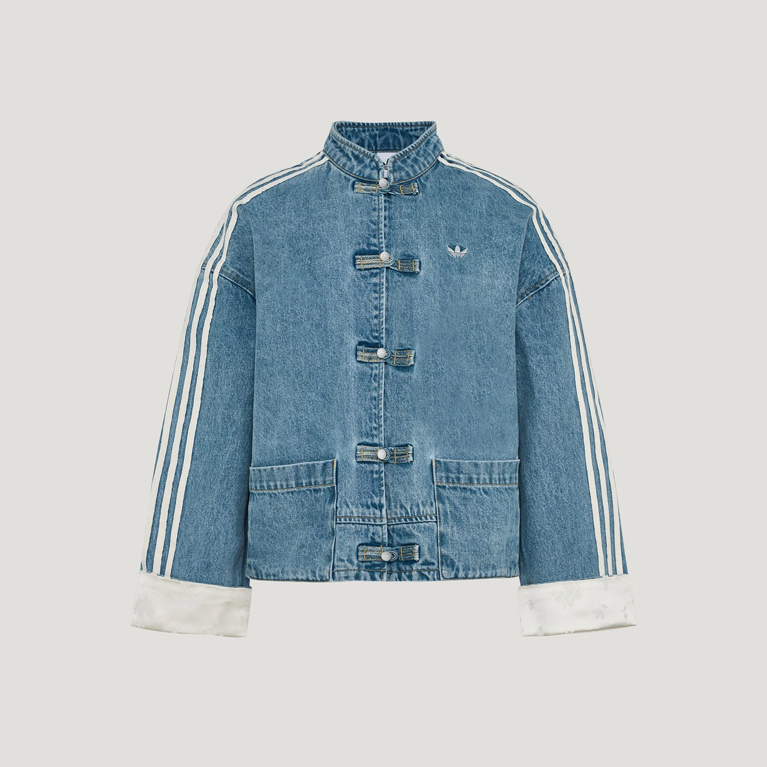 Adidas genuine clover women's new Chinese retro loose jacket KY5743