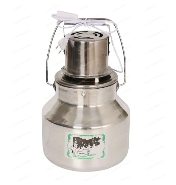 lt Electric Aluminum Butter Churn & Milk Mixer with Stainless Steel Lid