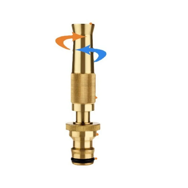 Household Car Wash Copper Direct Injection Water Gun Direct High Pressure Garden Water Gun Head Pacifier Nozzle Fast Delivery