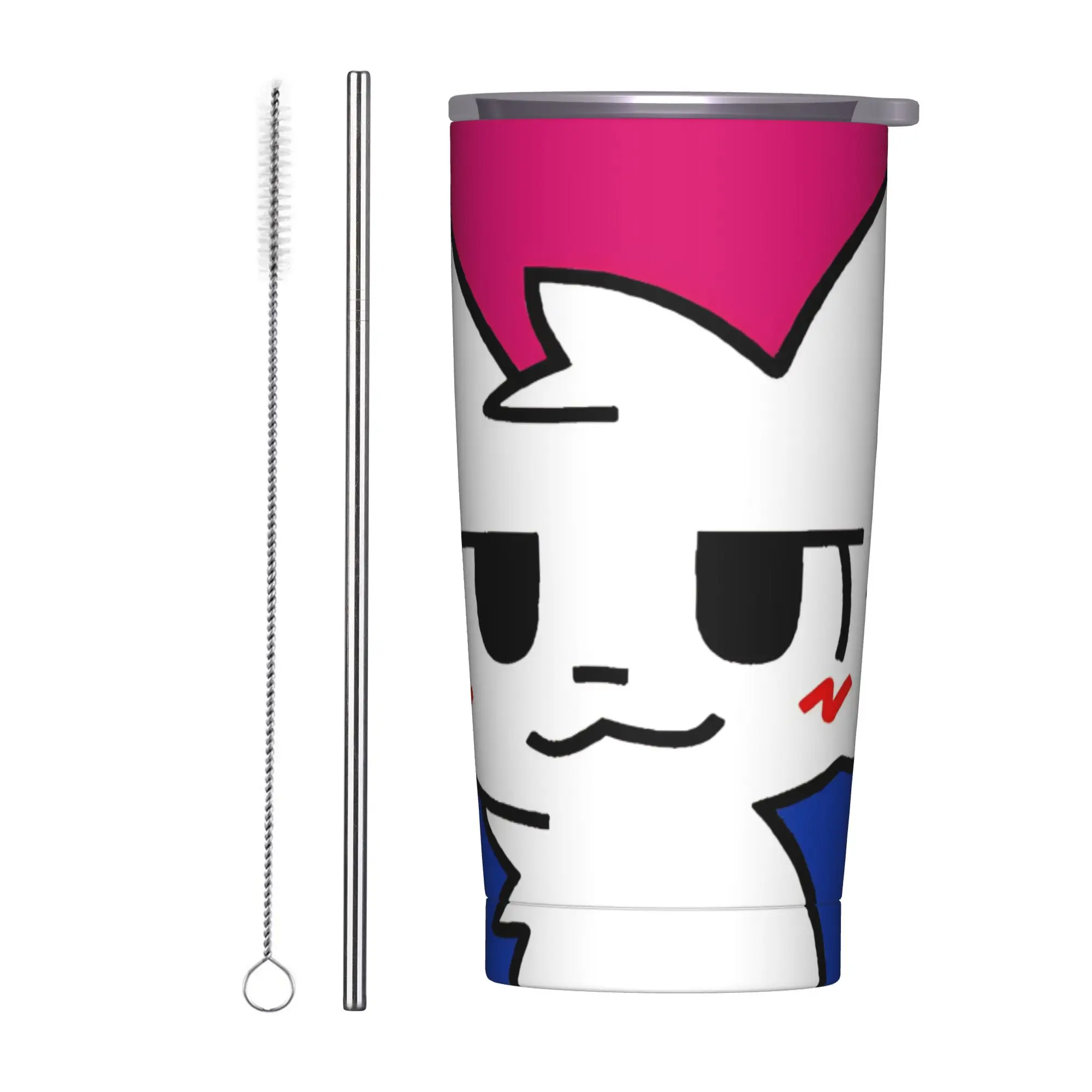 

Изолированный стакан Boykisser с крышкой, вакуумные кофейные кружки для кошек, офисная домашняя автомобильная бутылка, чашка, 20 унций