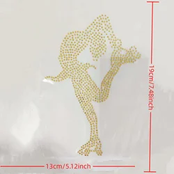 Scarpe da Skate di patch ragazza hot fix strass motif applique patch di ferro sul trasferimento di patch per la camicia cappotto