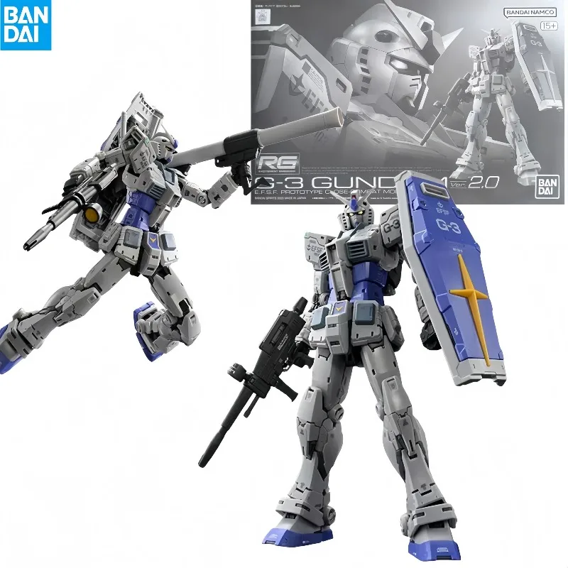 

【In Stock】Bandai Genuine RG 1/144 RX-78-3 G-3 GUNDAM Ver 2.0 Anime Action Figure Collectible Assembly Model Toys Ornaments Gift