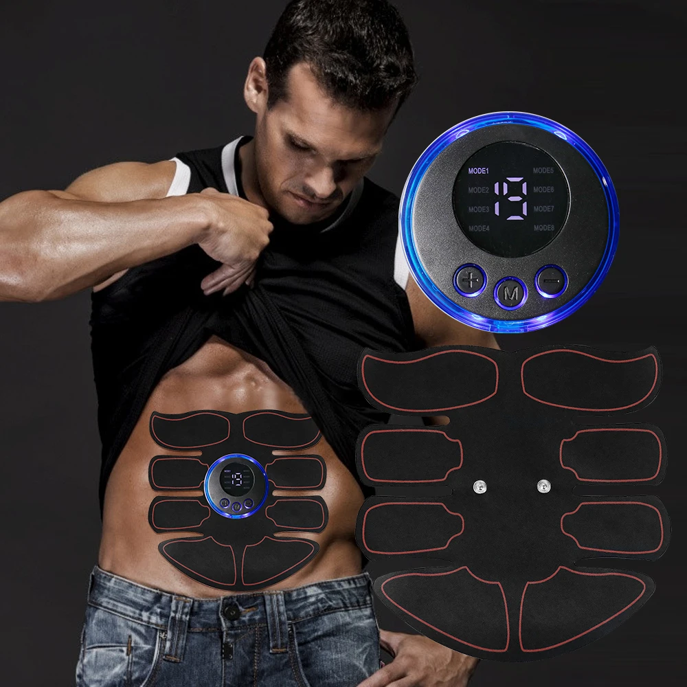 

Abdominal Muscle Stimulator Wireless 8 Modes 19 Levels Smart Fitness Abdominal Training Electric Abdominal Arm Stimulator