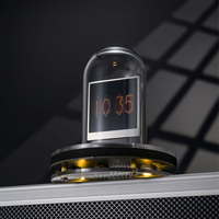 NEW Upgrade Bitcoin Price Tracker Nixie Tube Alarm Clock with Colorful RGB Lights WIFI Weather Station DIY Album and GIF