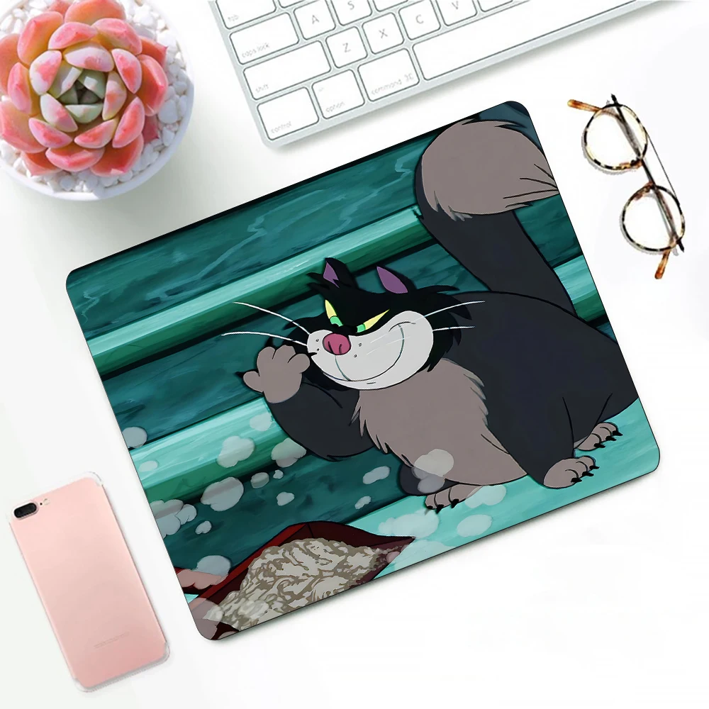 Disney Cinderella Lucifer Cat Gaming Mouse Pad XS Small Mousepad For PC Gamer Desktop Decoration Office Mouse Mat Deskmat Rug