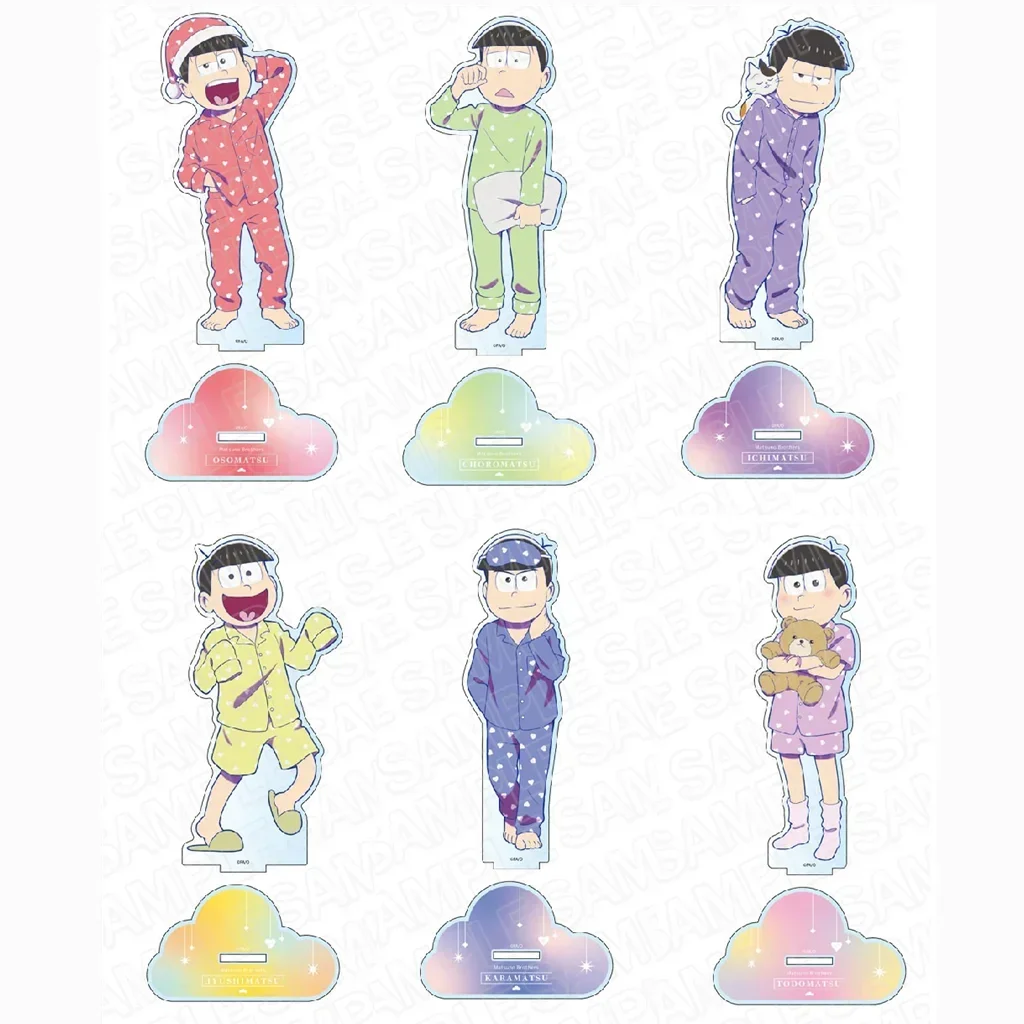 Аниме Karamatsu Choromatsu Ichimatsu Jyushimatsu Todomatsu, акриловая фотофигурка, модель пластины, косплей-игрушка для подарка
