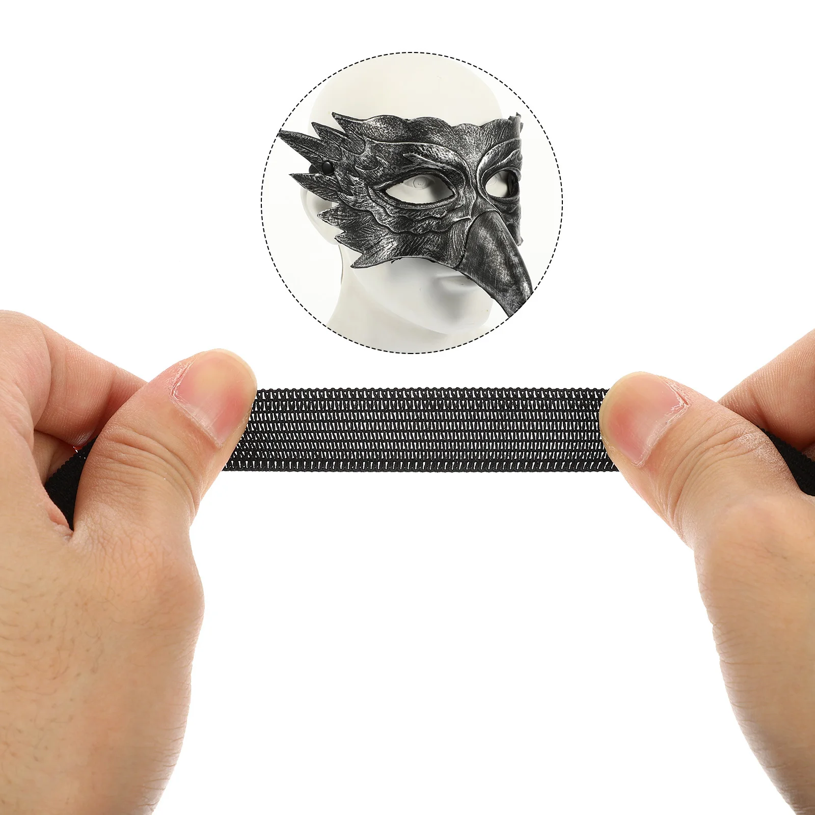 

Half Face Wing Mask Halloween PU Masquerade Mask Cosplay Party Costume Accessory Party Accessories Masks for Adults