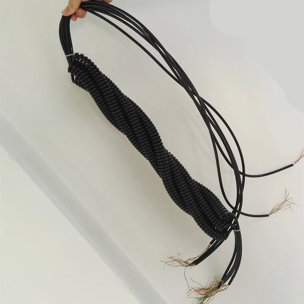 12 noyaux 14 noyaux 3 mètres CNC MPG bobine câble en spirale câble conducteur en aluminium plaqué cuivre