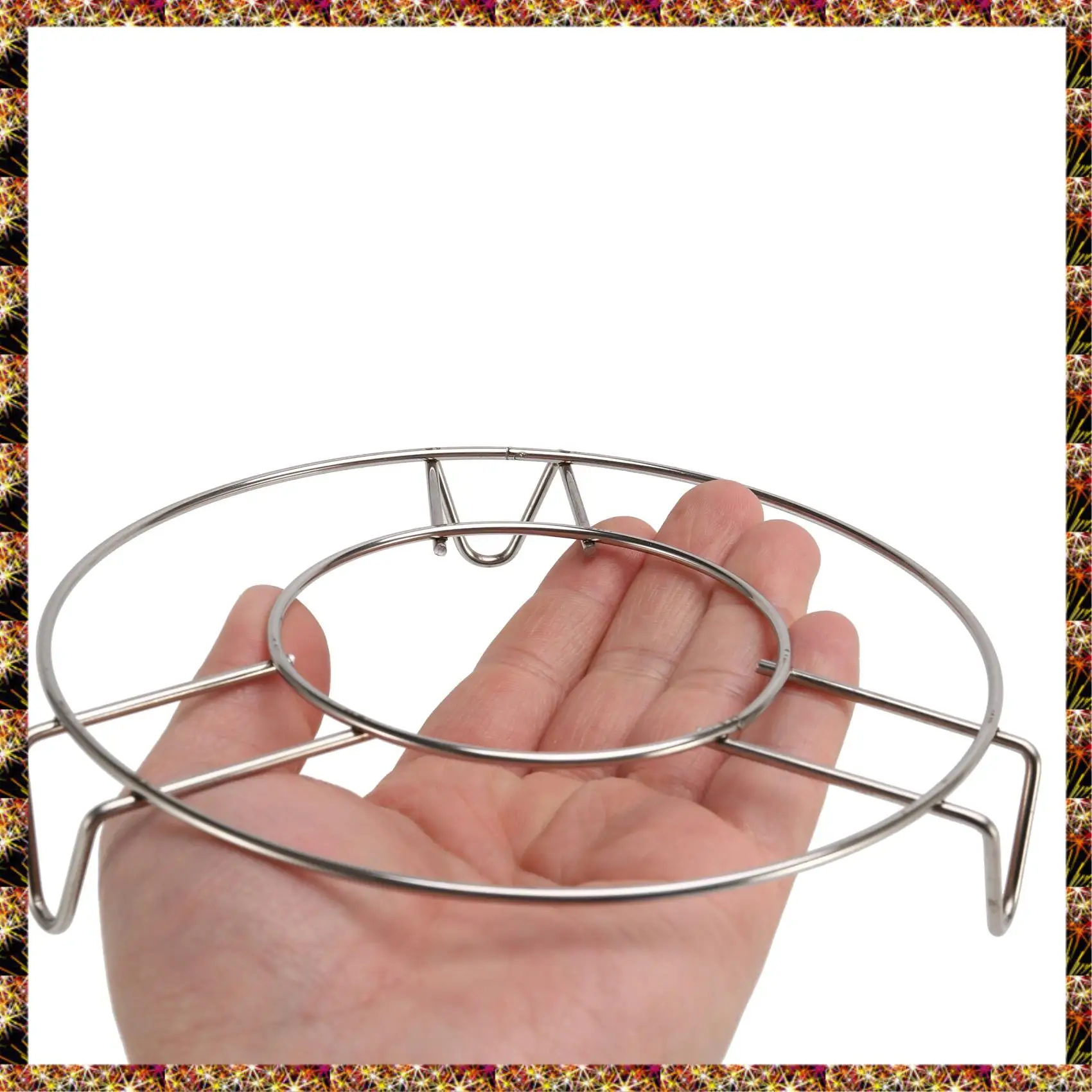 BTCL Stainless Steel Round Steamer Steam Rack Kitchen Cooking 6 Inch Dia