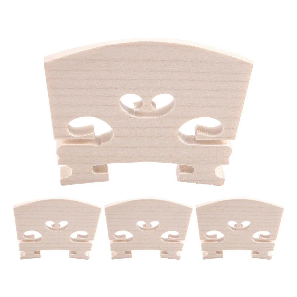 Violin parts Violin-Bridge-5pc-4/4 Maple Bridge Violin Parts, 4 Piece