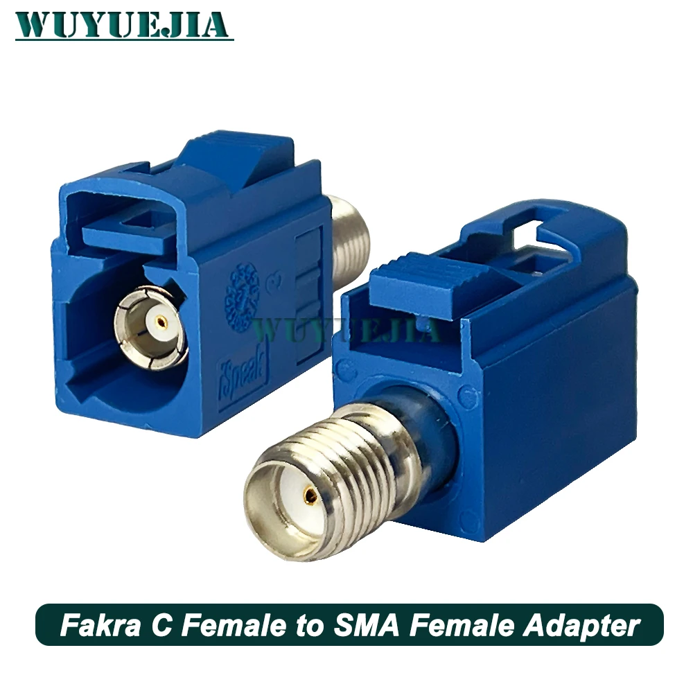 1Pcs Fakra to SMA Adapter Fakra Code A/B/C/D/E/F/G/H/I/K/Z Female to SMA Female Jack Straight Adapter 50ohm RF Coaxial Connector