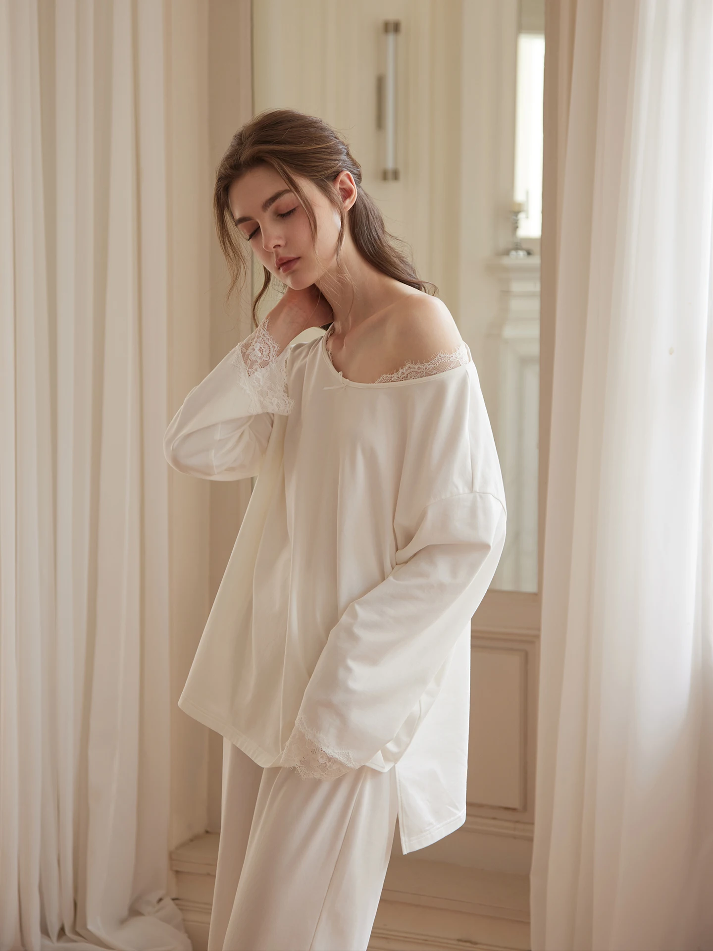 rosetree-modal-spwear-femmes-longue-sve-dentelle-ample-aerienne-maison-vetements-ensemble-printemps-automne-decontracte-sle-confortable-doux