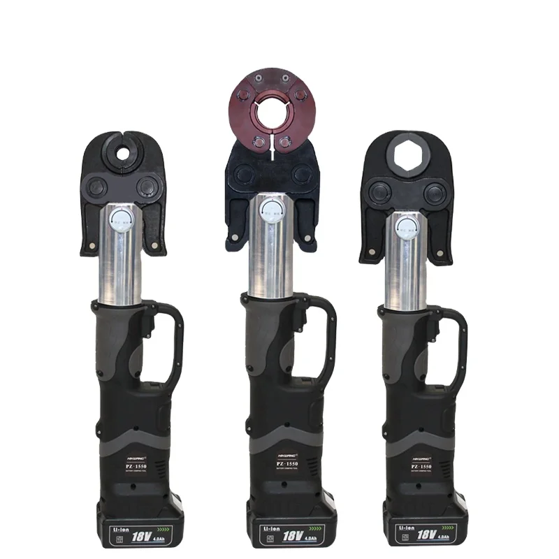 PZ-1550 32kN electro-hydraulic battery pipe pressing tool for copper pex pipe fittings professional press pipe pressing tool