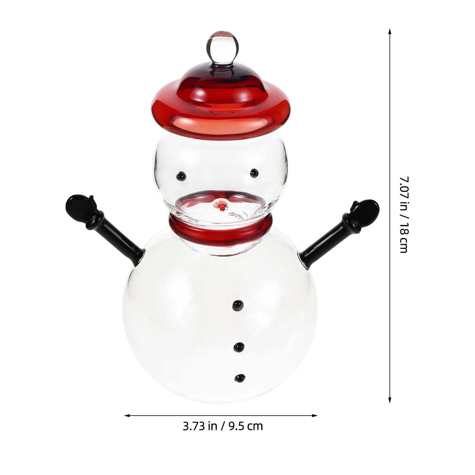 رجل الثلج غطاء جرة الحلوى حاوية زجاجية تخزين الحلويات الزخرفية لطيف ثلج المنزل المطبخ عطلة ديكور الحفلات ديكور الحفلات