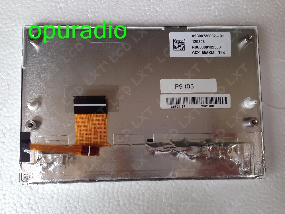 

LCD LAM070G004A A2C01287600-01 GCX156AKM-E GCX156AKM-T15 GCX156AKM-26 Original 7 Inch LCD For Peugeot 208 GPS DVD Player