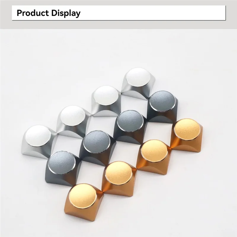 A19E-キーボードキャップアルミ合金メタルカラーメカニカルキーボードユニバーサル ESC 人格レインボーグラデーションキーキャップ