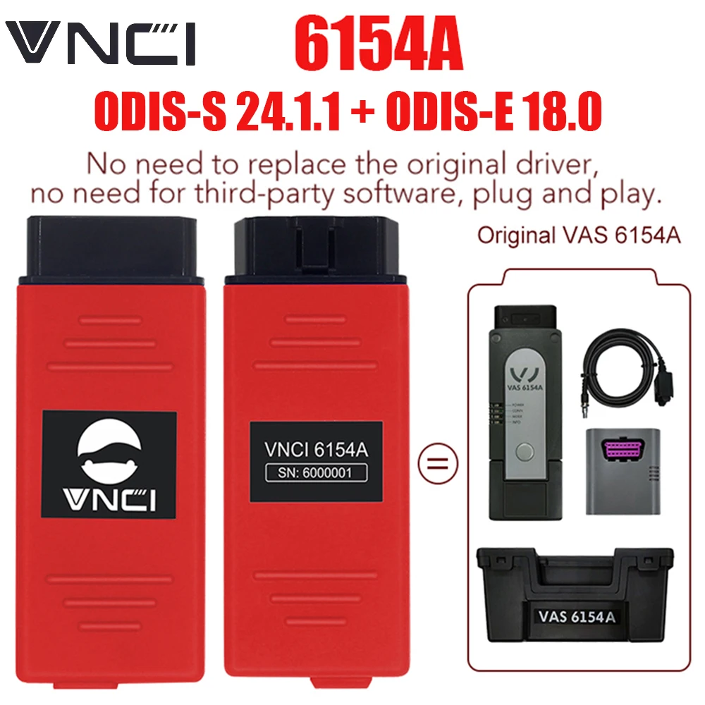 Latest VNCI 6154A Support CAN FD DOIP Protocol DIOP Work Latest Software Wi-Fi Original Driver for Cars From 1995 to 2023 Year