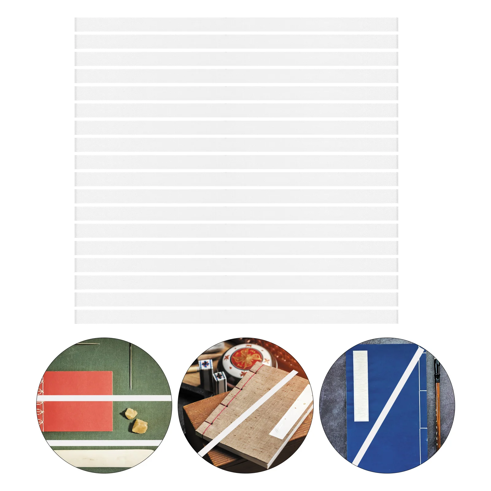 

20Pcs Thermal Binding Strips 1.2cm Width High Durability Glue for Books Magazines Photos Versatile and Convenient in Daily Life