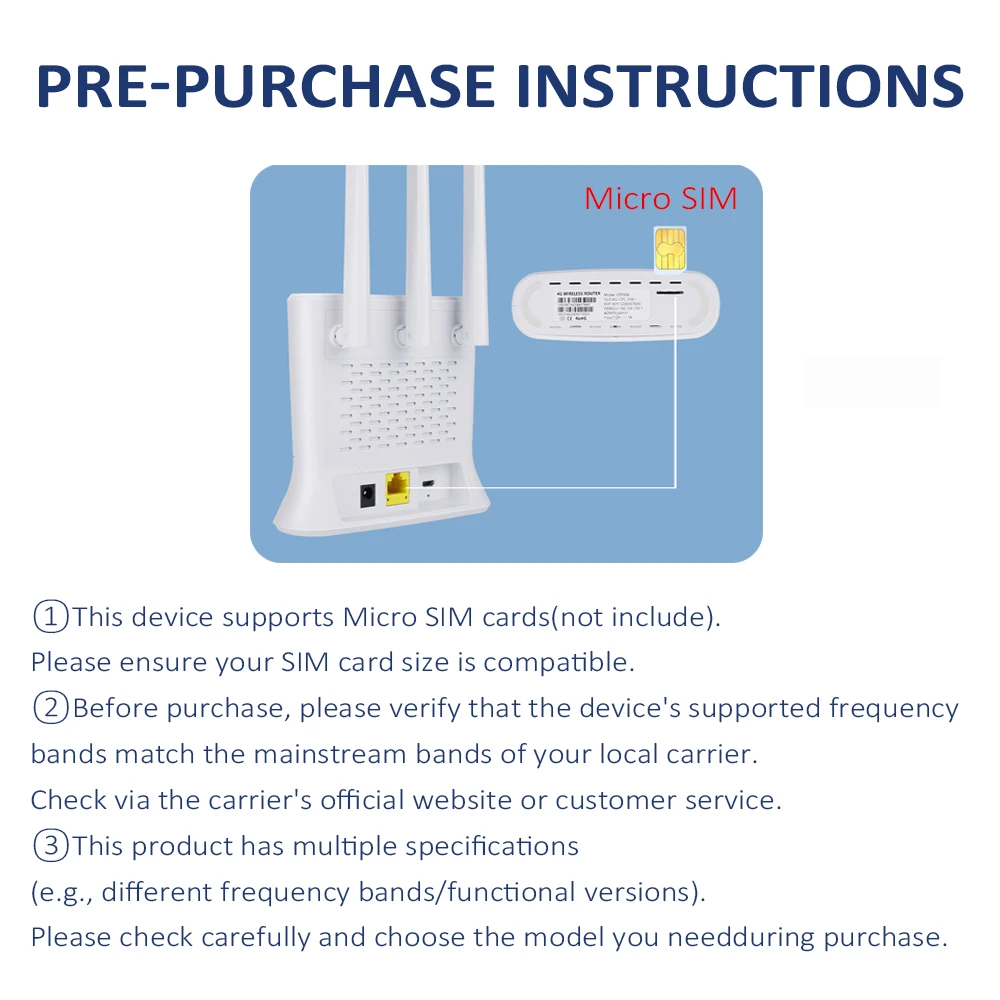 TIANJIE CPE906 4G LTE маршрутизатор с точкой доступа Wi-Fi 3 антенны 150 Мбит/с высокоскоростной Интернет, маршрутизатор SIM-карты для домашнего сетчатого Wi-Fi маршрутизатора