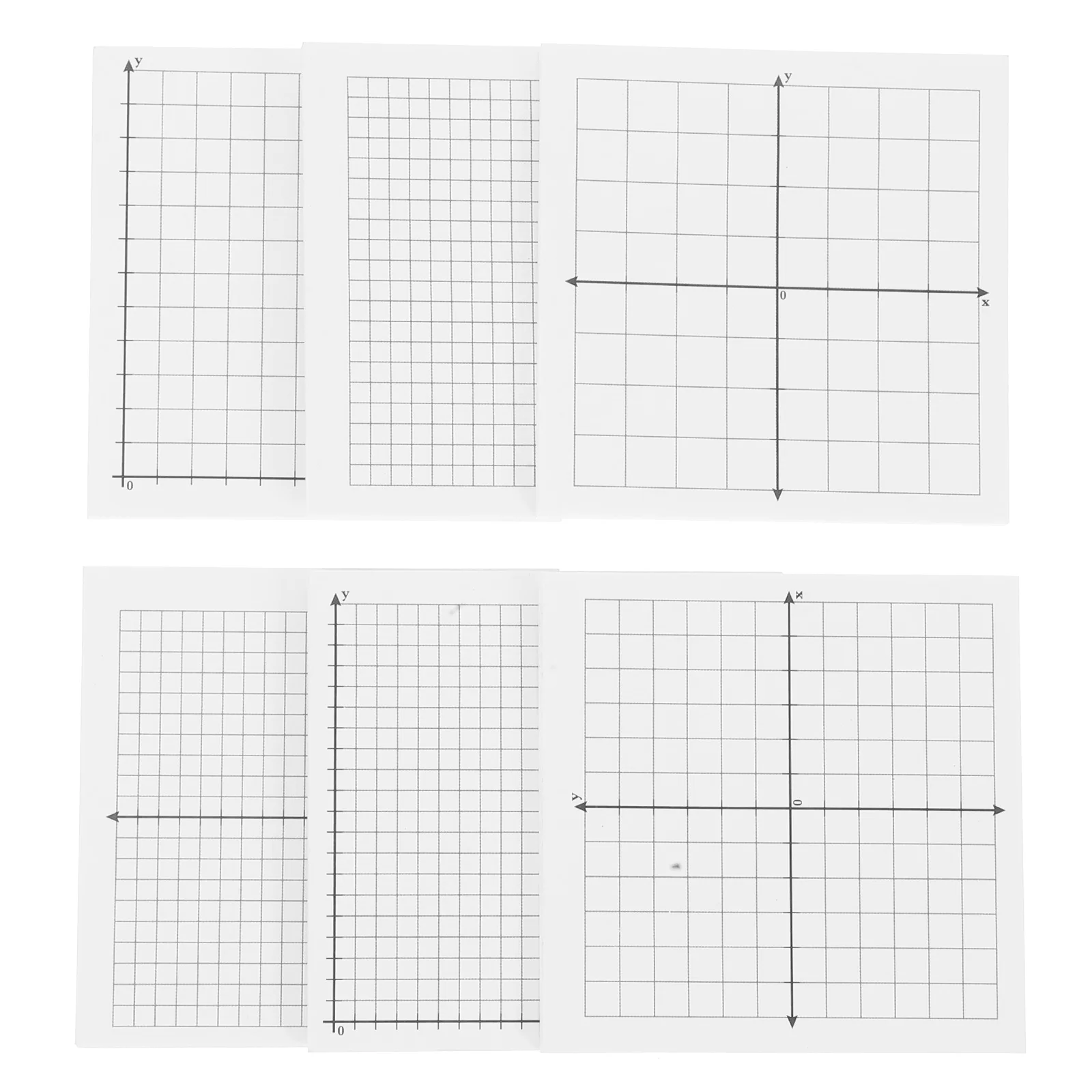 6Pcs Self Stick Note Pads Permanent Adhesive Grid Pattern Writing Sheets for Quick Reminders Portable Graph Paper Memo Pads