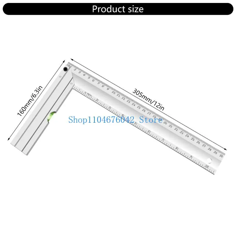 5asd Multifunctional 305mm Try Square Measuring Tool For Carpentry And DIY Projects
