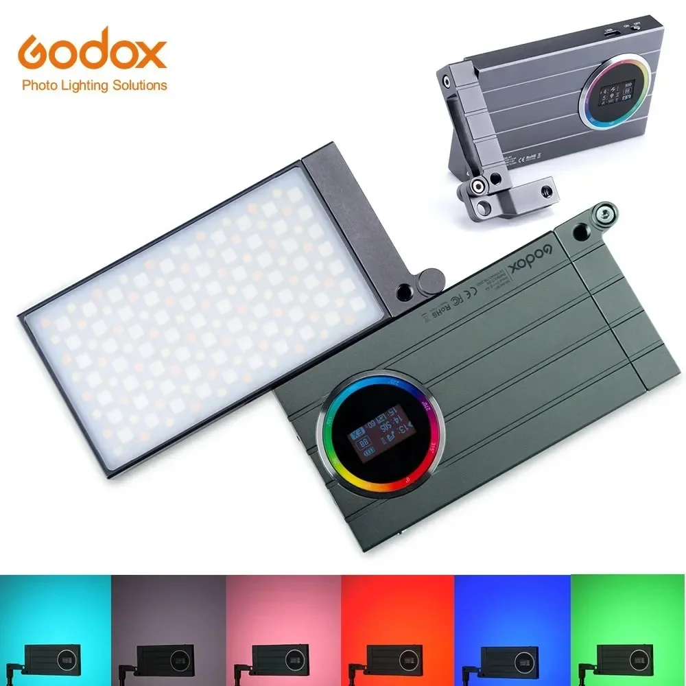 Godox M1 2500K-8500K Full Color RGB LED Light Pocket Size Type-C Rechargeable LED Video Creative Light Multiple Special Effects