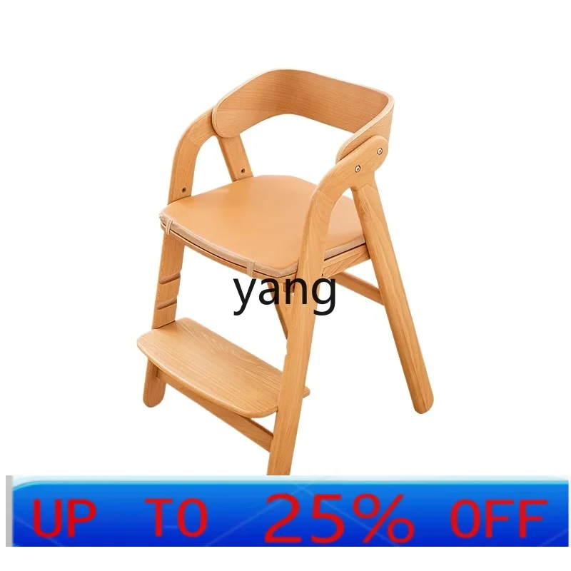 CX Baby Dining Chair Writing Solid Wood Children Learning Eating Backrest Growth Chair