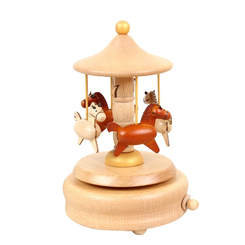 

Spring Musical Box Toy Roundabout Music Table Toy Girl Birthday Gift Xmas Supply