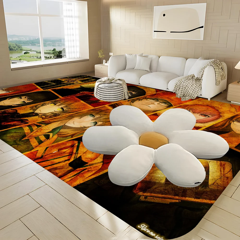 Steins Gate Bathroom Mat Retro Multiple Choice Living Room Kitchen Rug Non-Slip Bedside Mats