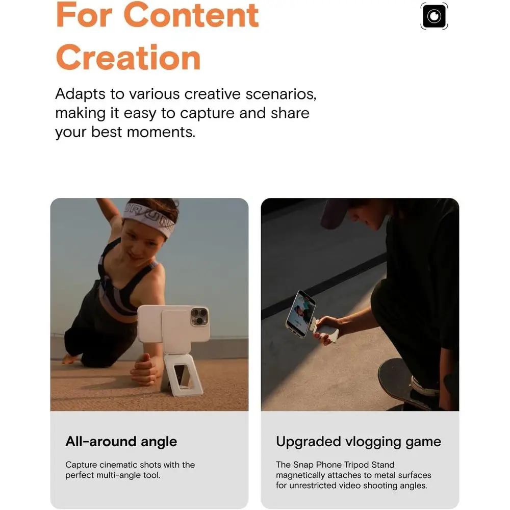 Tripé universal para telefone, suporte, cordão e capa para iPhone 15 Pro - presente ideal para homens e mulheres