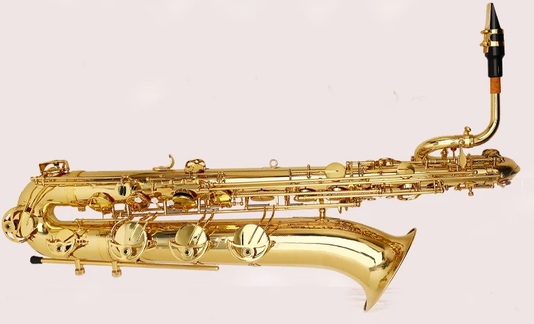 Baritone Saxophone BB Tone Low a to High F# Key with Wheels Hard Case Adjustable