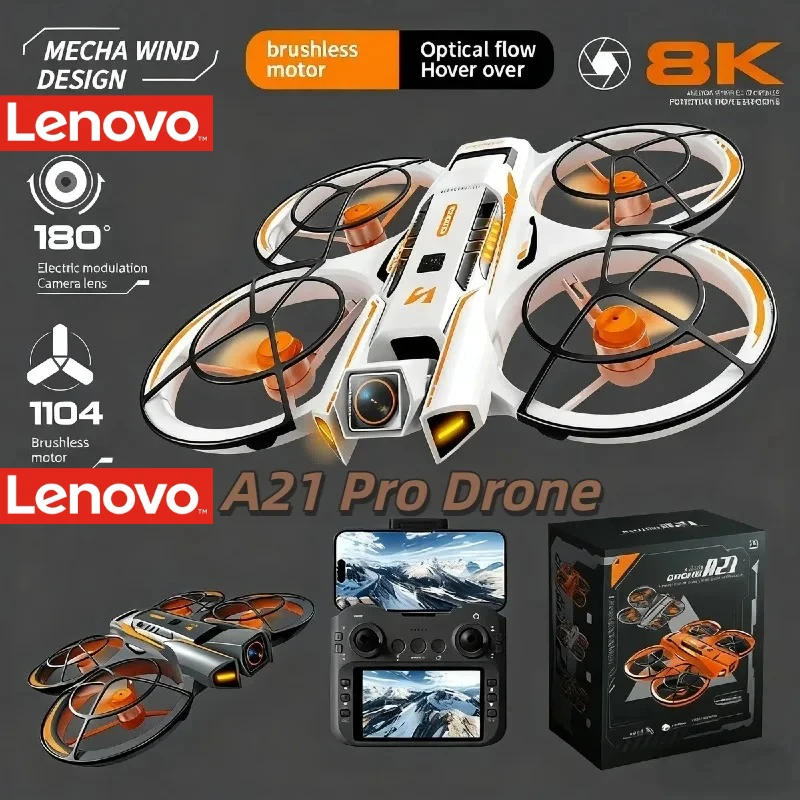 

Lenovo A21 Pro Drone 3battery 4k8K GPS Professional Aerial Photography Remote Control Aircraft 5G HD Camera Quadcopter Toys UAV