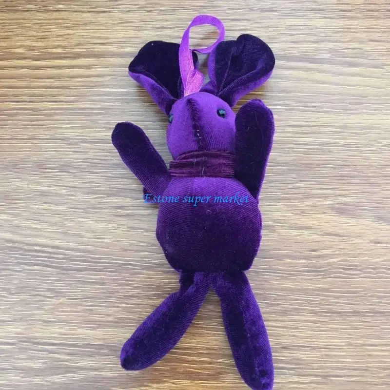 090B Rabbit Keychain Hanging Decor Soft Presents Plush Bunny Multi Colours