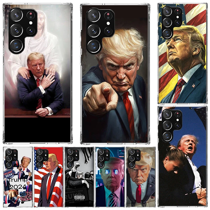 Donald Trump 2024 Cover For Samsung Galaxy S23 S22 S24 S25 Ultra S21 Plus S20 FE Phone Case S10 + S10E S25U Print Coque