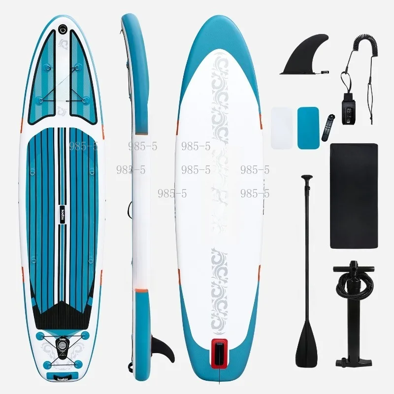 Inflatable Windsurfing Board, Multifunctional Stand Up Surf Board for Water Ski and Wind Wing Racing
