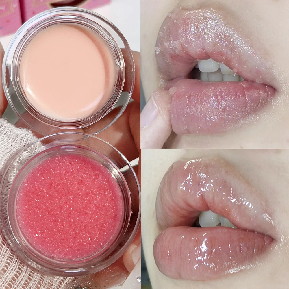 2 In 1 Scrub Lipmasker Lippenbalsem Dubbel Effect Lippenstift Reparatie Dode Huid Exfoliërende Hydraterende Reparatie Fijne Lijntjes Lipgloss Verzorging