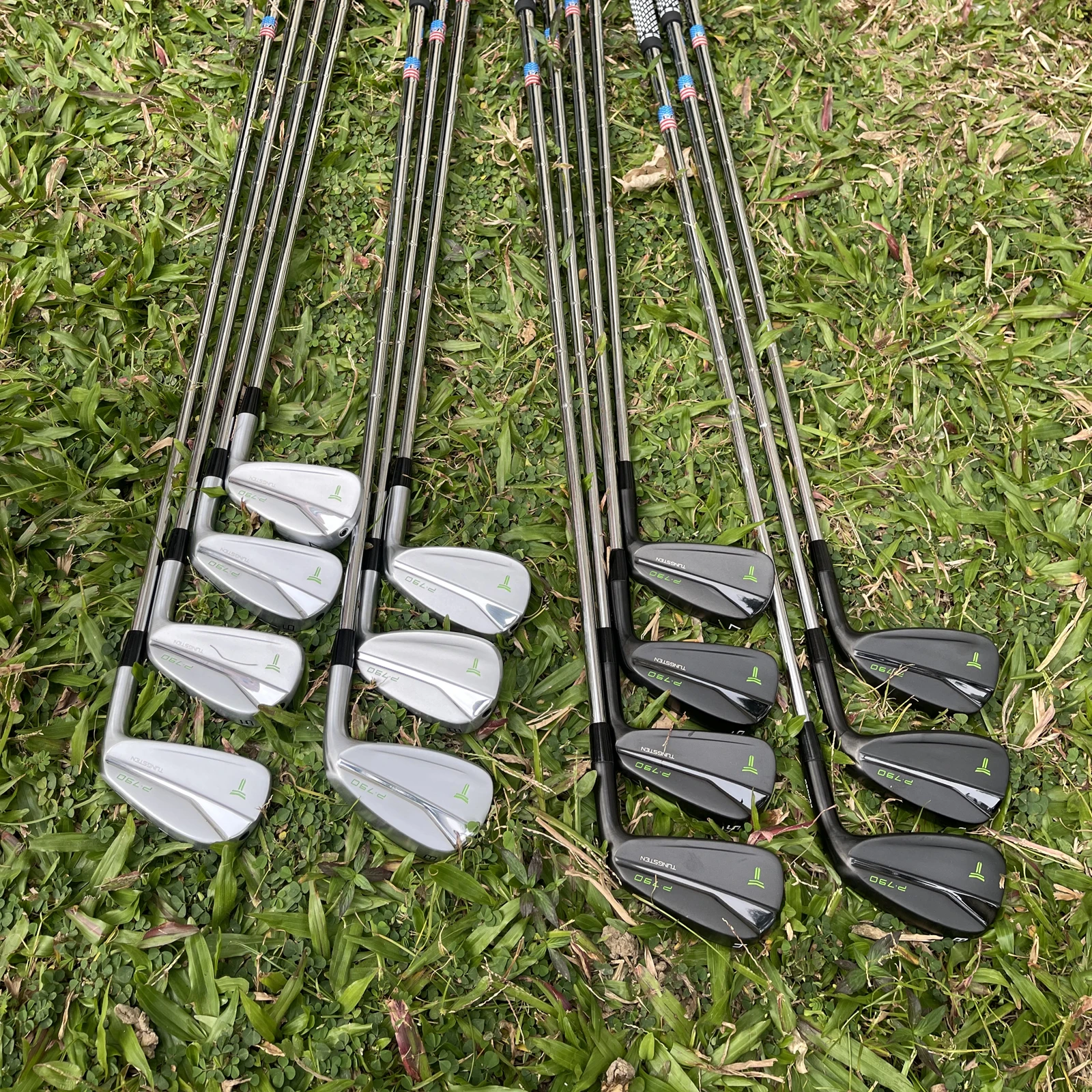 Golf irons Black/Silvery Forged Set ( 4 5 6 7 8 9 P ) with S300 Steel Shaft 7pcs Golf Clubs