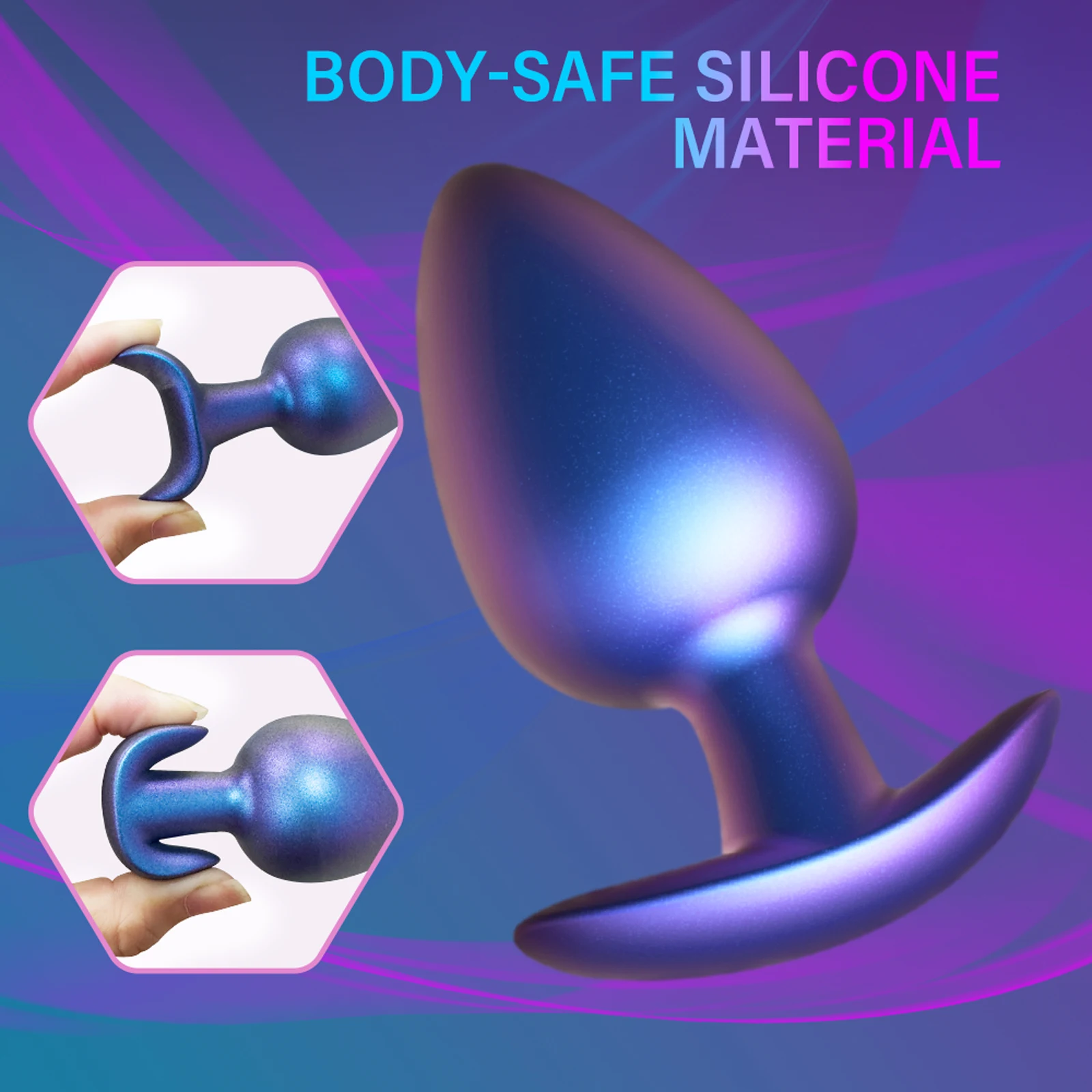 Anal Plug 3 Sizes S M L Soft Silicone Butt Plugs Wearable Stopper Anal Toys for Men/Women/Unisex/Gay 18+ Adults Sex Shop