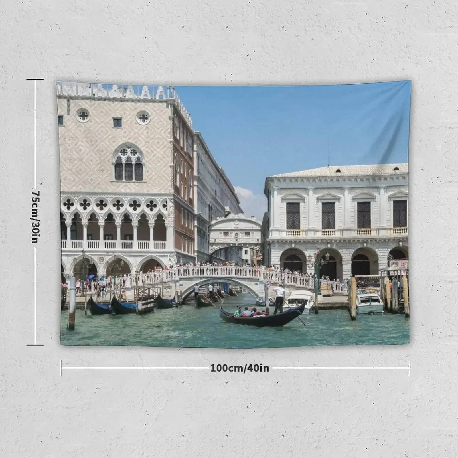 Classic Venetian - Doges Palace Prisons Palace and the Bridge of Sighs Tapestry Wallpaper Tapestry