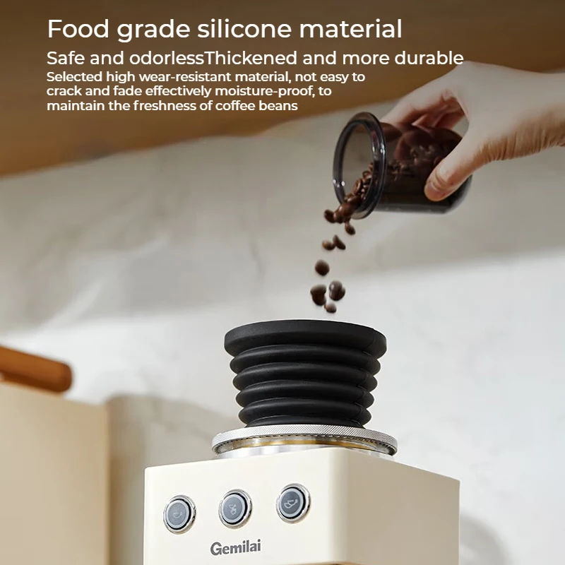 Molinillo de café, almacén de granos de soplado de aire, tolva de dosis única, fuelle, contenedor de granos, Herramientas de limpieza para GEMILAI G9015/G9016
