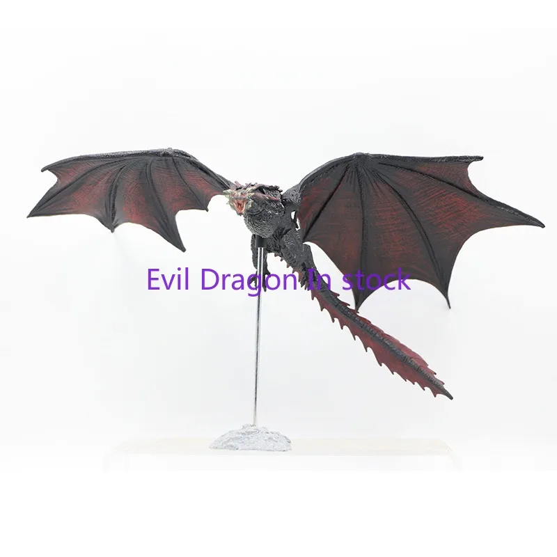 In Stock Game of Thrones MacFarlane Mother of Dragons Black Dragon Mother of Dragons Mount Dragon Action Figure Model Ornament