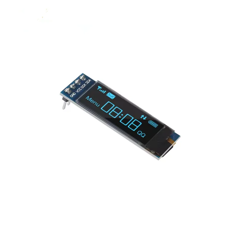 1-10pcs módulo de exibição OLED de 0,91 polegadas branco/azul OLED 128X32 LCD LED Display SSD1306 12832 0,91 IIC i2C Comunicar para ardunio