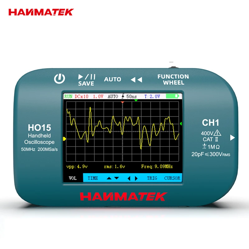 HANMATEK HO11 ハンドヘルド デジタル オシロスコープ - 10MA HANMATEK® HO11 Handheld Oscilloscope for Precision Measure — Hanmatek