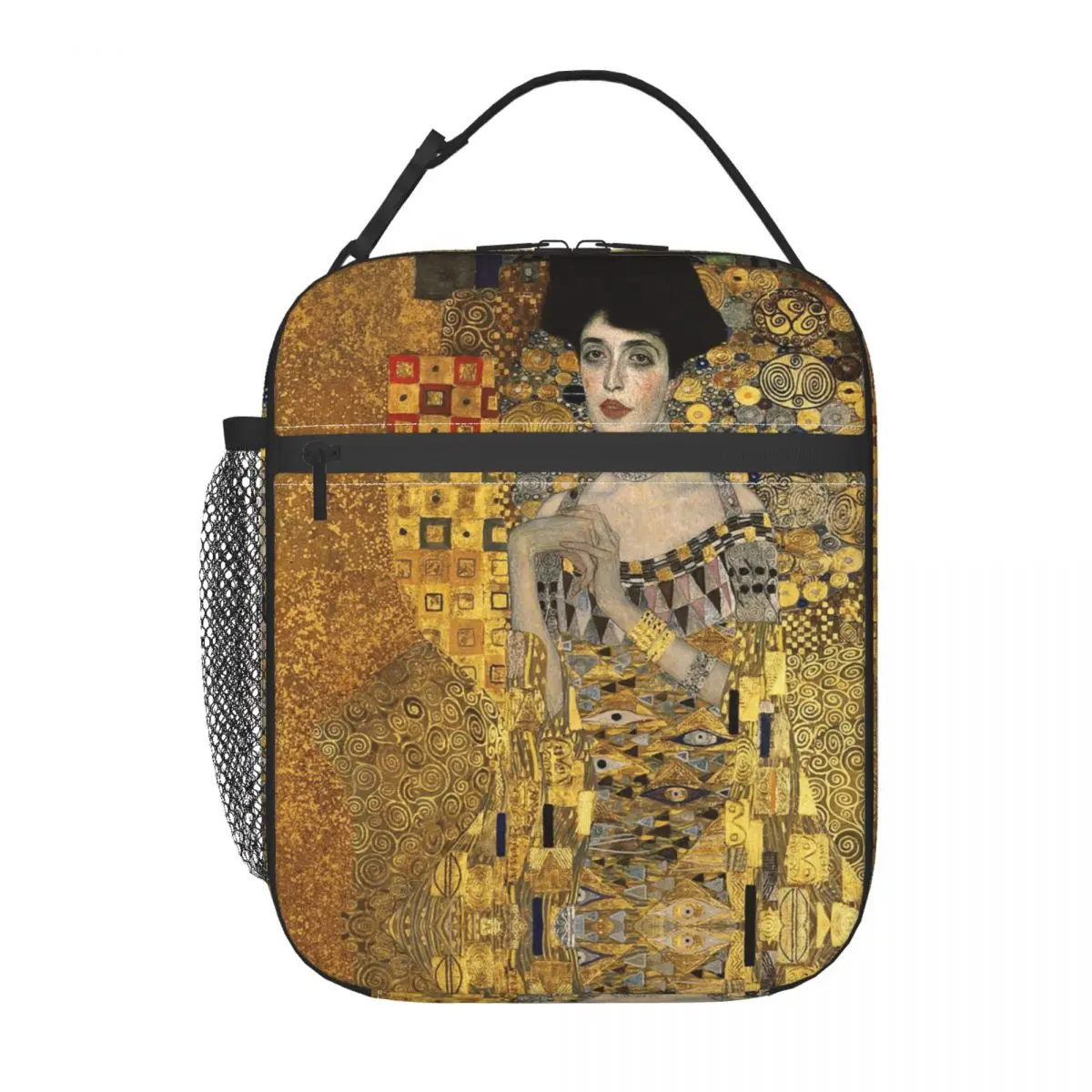 Custom Gustav Klimt Art Lunch Bag Women Warm Cooler Insulated Lunch Boxes for Adult Office